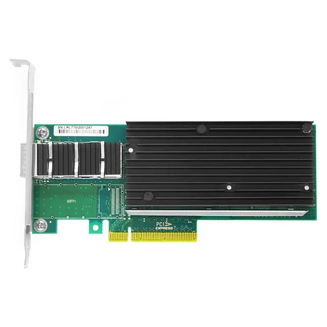 6COM  XL710-BM1 Network Interface Card, 40G Single Port QSFP+, PCIe 3.0 x 8, Half & Full Bracket