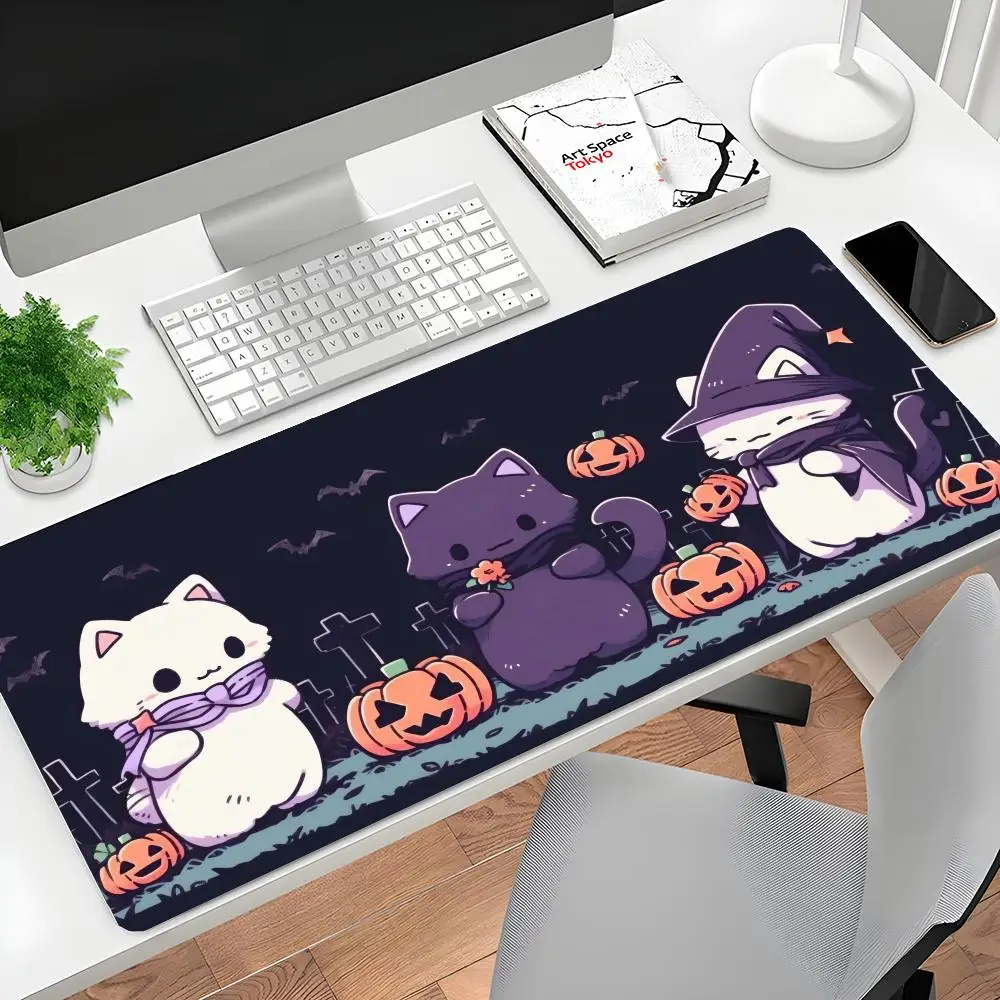 

A cute magic cat Mouse Pad Large Computer Office Game Table Mats Rubber Anti-slip Gaming Keyboard Mousepads Long Desk Pads