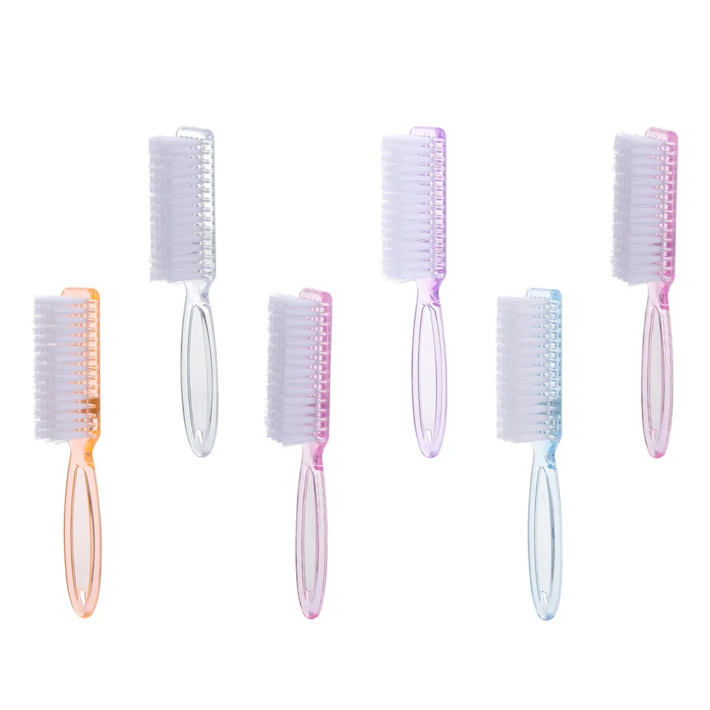 6pcs Nail Brush Set Durable Fingernail Cleaning Tool For Home Travel Bathroom Salon Use Scrub Brush Manicure Tool Nail Art
