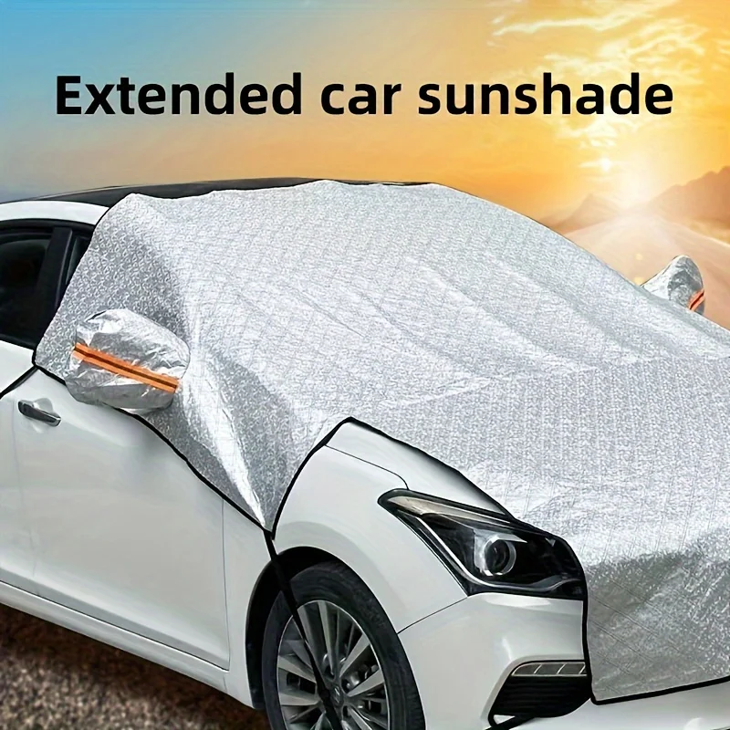 Car snow shield anti-freeze windproof front car coat front windshield cover snow shield sunshade block extended block