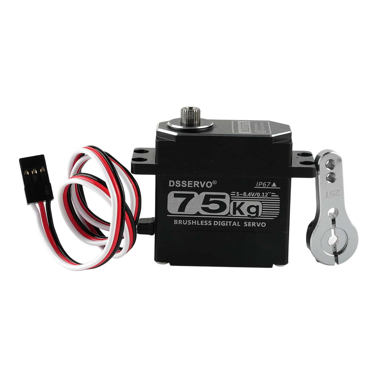 High Torque 75KG All-metal Digital Servo DS3375 Brushless Motor 180°/270° Metal Gear Servos Toys Parts For RC Car Robot Crawler