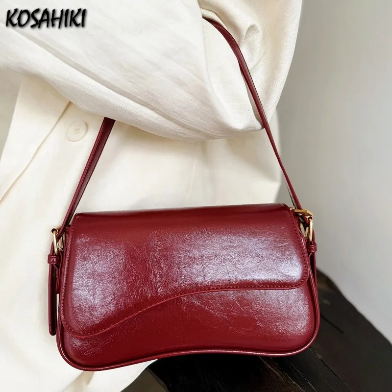 

Fashion Elegant All Match Shoulder Underarm Bag Luxury Design Simple Vintage Bags for Women Casual Fairy Office Lady Handbag Y2k