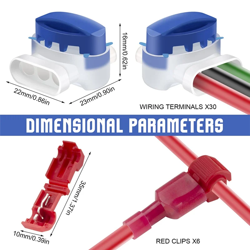 A44F-36 قطعة موصلات كابل لجزازات العشب الآلية، موصل سلك كابل توصيل مقاوم للماء مع ملء الجل