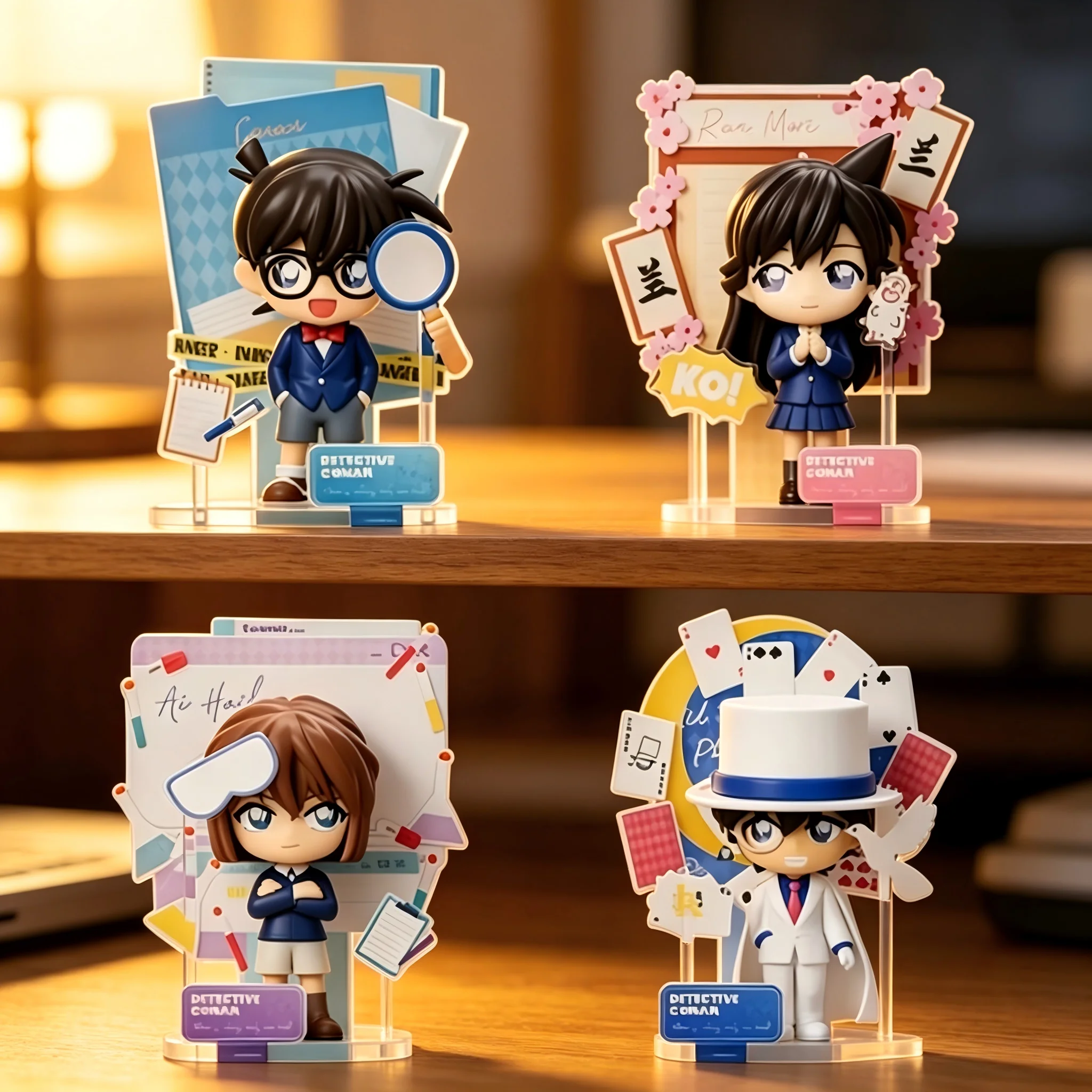 

Genuine Detective Conan Kaito Kid Ran MouriBlind Box Anime Action Figures Multi-functional Model PVC Ornament Toy Boy Girl Gift