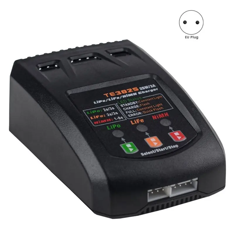 DT23 Mini Charging Balance 25W 3A for RC Car 2-3S Lipo NiMh Battery EU Plug TE3025