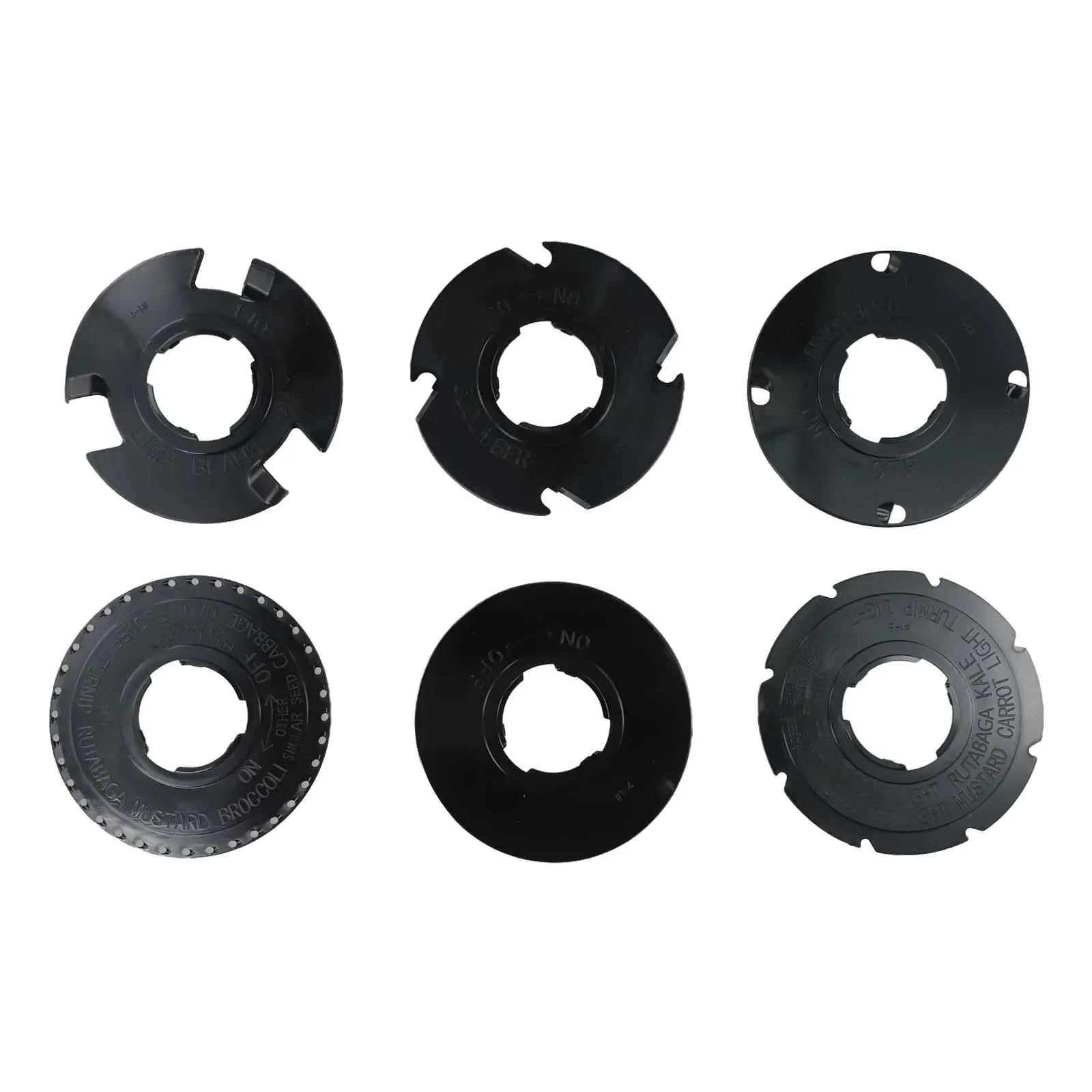 

6pc/set Plant Plate Plastic 6 Interchangeable Plants Plates Sweet Corns Radish And Carrot Bean And Pea Plates Efficient Planting