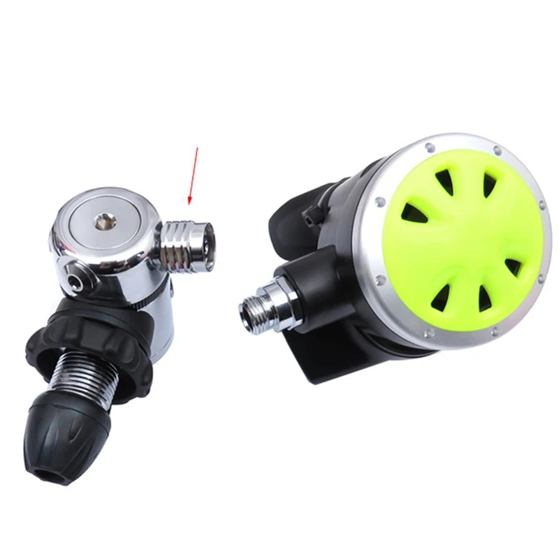 1 pezzo Scuba Diving Regulator accessori per immersioni maschio 3/8-24 a femmina 9/16-18 adattatore per tubo flessibile strumento connettore in rame regolabile