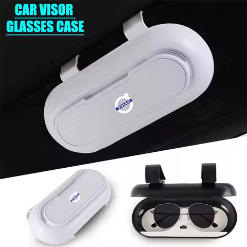 ABS Car Glasses Case Cover Portable Sunglasses Box Bag Accessories for Volvo V40 V50 S40 S80 XC60 S90 S60 XC40 Rdesign