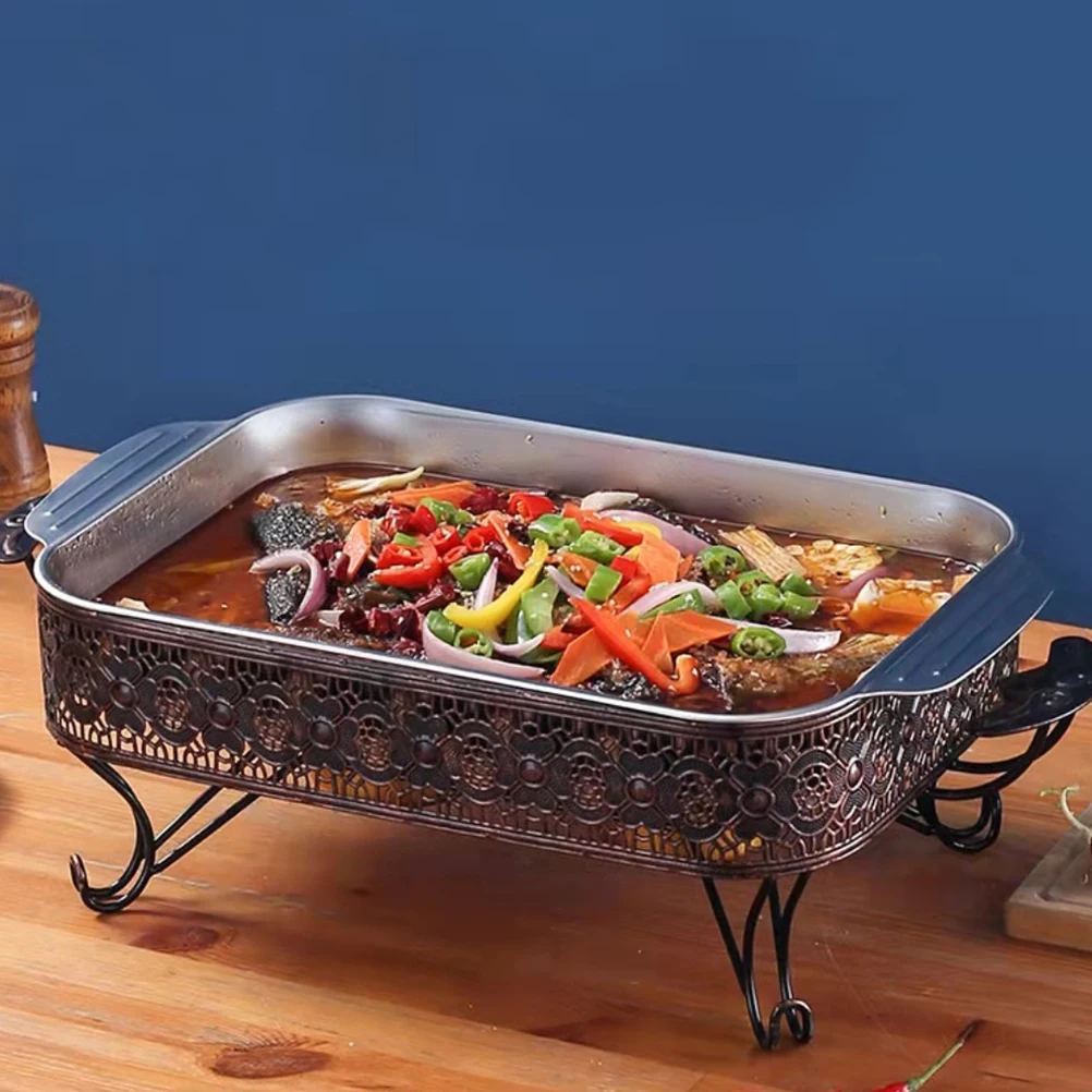 

Stainless Steel Fish Rectangular Dish Pan 3 3L Double Ear Anti Slip Baking Dish Microwave Oven Safe Cookware Plates