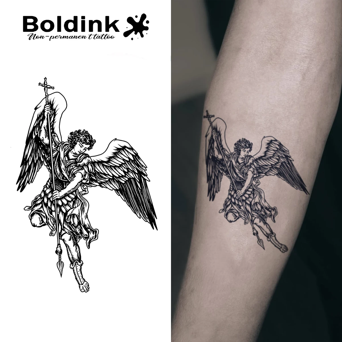 

Наклейки татуировки Boldink Kayle The Judicator | водонепроницаемость на 1-2 недели | реалистичный стиль | трендовые наклейки унисекс