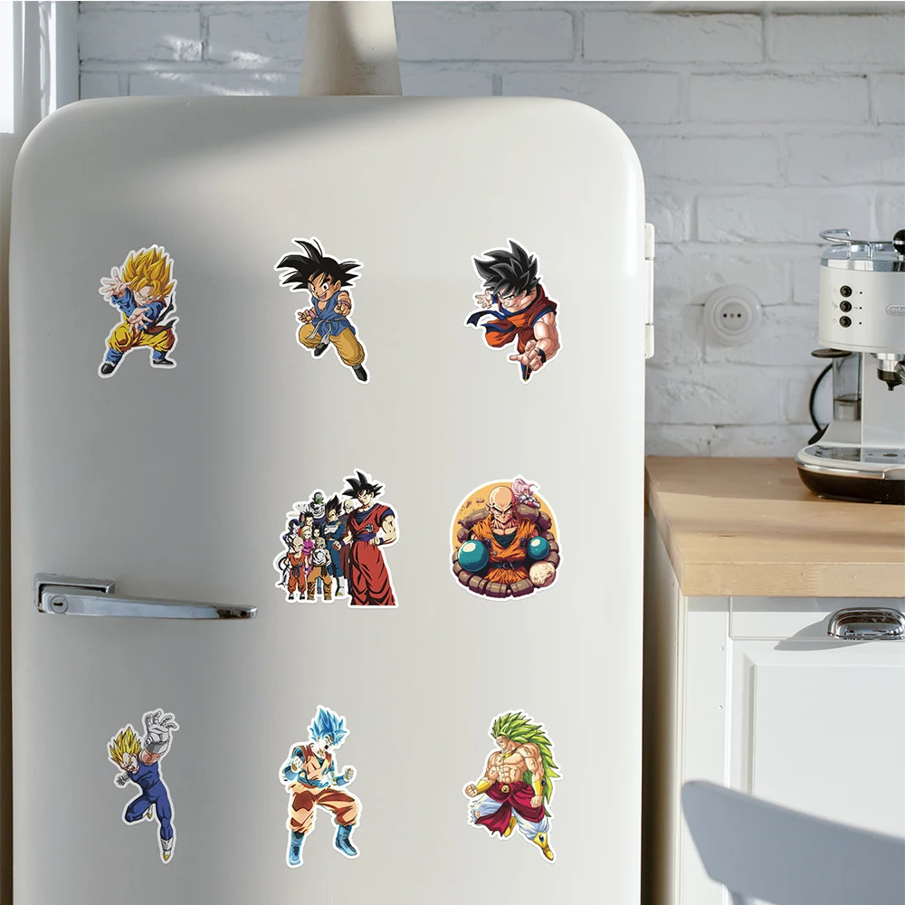 10/30/50pcs Dragon Ball Anime Son Goku Stickers Cool Cartoon Super Saiyan Graffiti Sticker Decal for Phone Kids Toy Laptop Diary