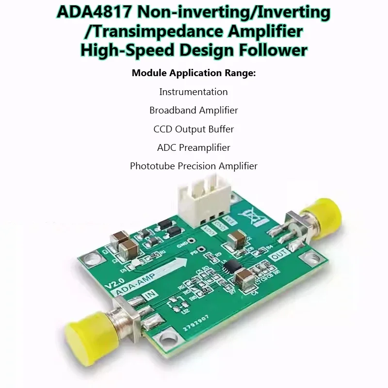 SmCpAda4817-1 Amplifier Module 1ghz Bandwidth Jfet-high-speed Transimpedance/low Noise/high-speed Amplifier Kdtsp8amp-010