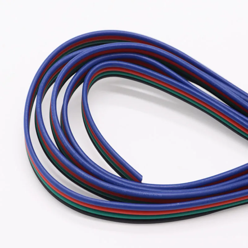 1M LED Connector Wire 2/3/4/5/6Pin 22AWG 20AWG 18AWG Extension Electric Wire Cable For LED Strip Connectors