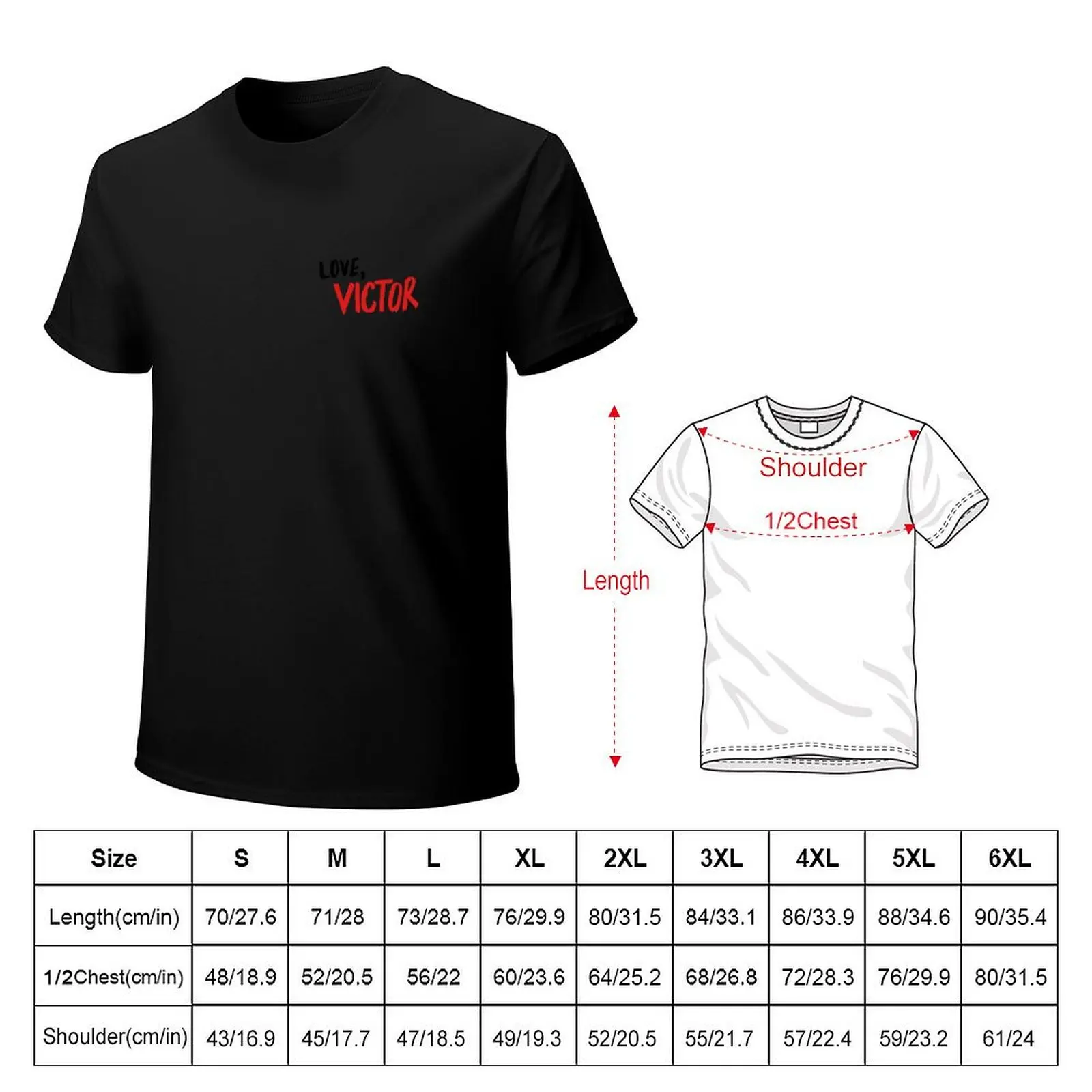 Love, Victor series logohandlettering T-Shirt baggy shirts customizeds graphic t shirts graphic shirts mens clothes