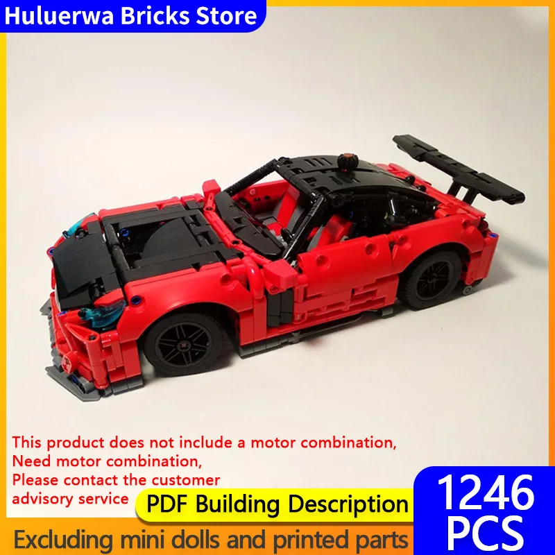 

Speed Racing Car Model MOC Building Bricks GT Top Tier Sports Car Modular Technology Gifts Holiday Assemble Children Toys Suit