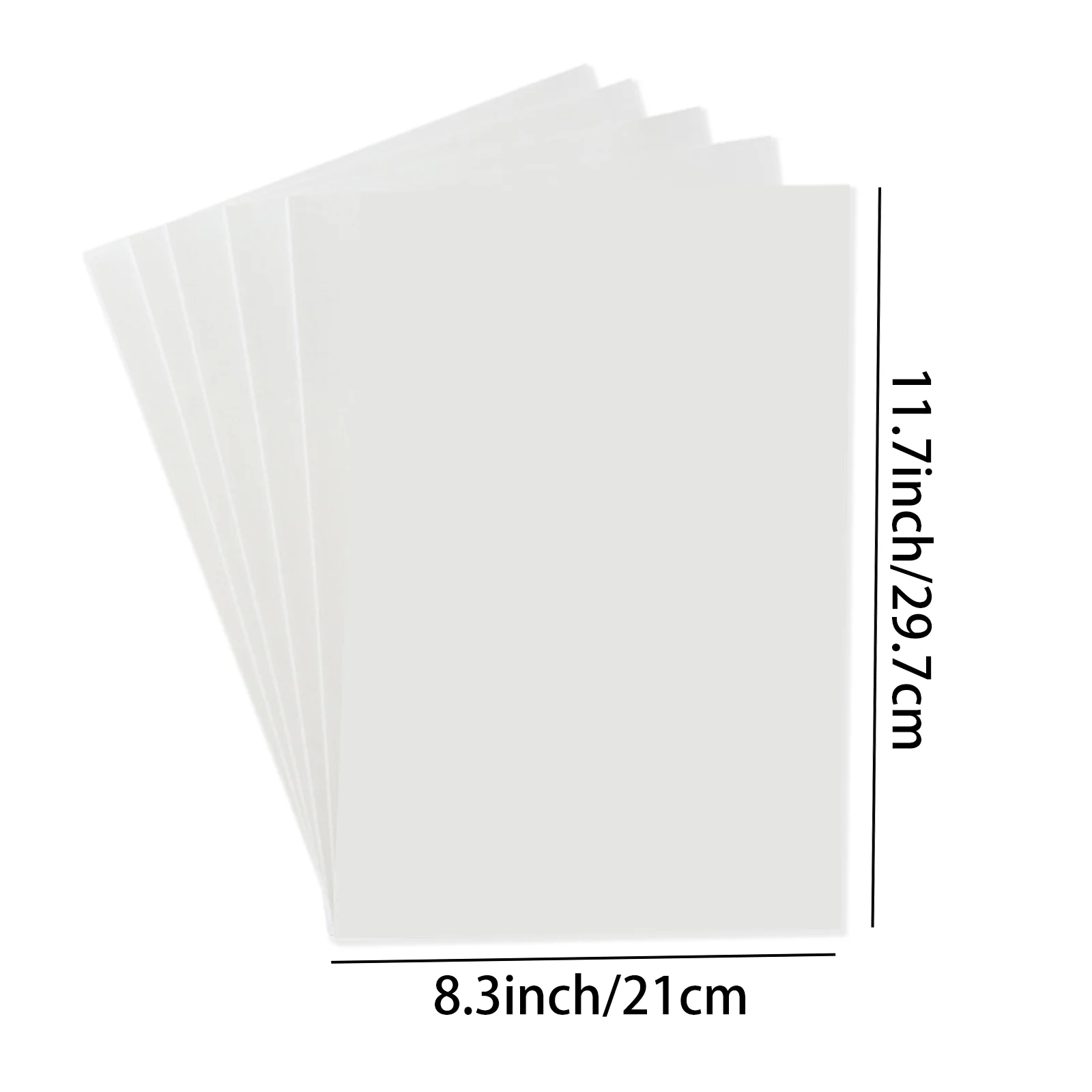 A4 Size 5 Sheets Iron-On Transfer Paper for Dark Fabrics Washable Durable Transfer Paper Compatible Inkjet Printing