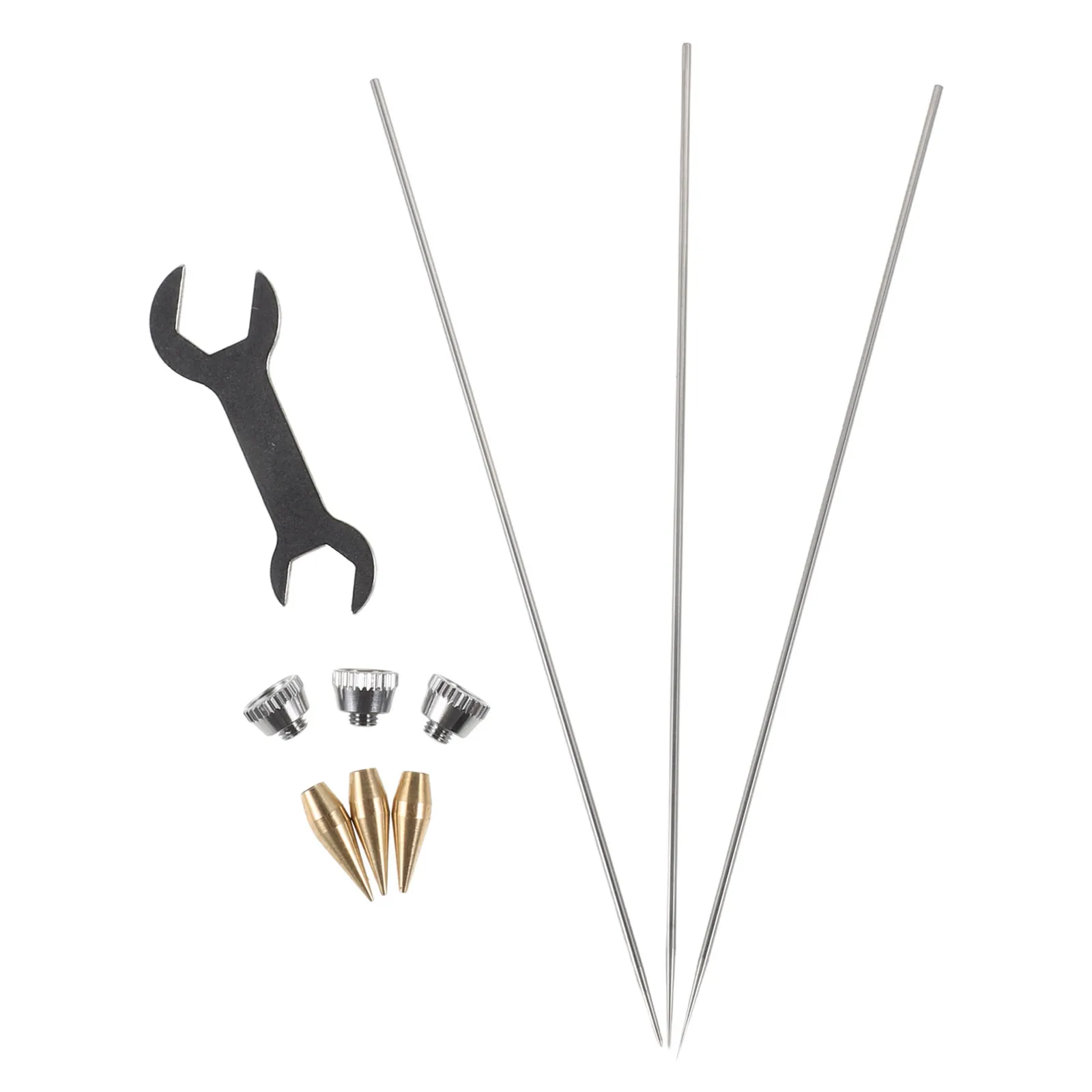 1Set Airbrush Nozzle Needle Cleaning Repairing Kit 03Mm 05Mm 08Mm Replacement Parts for Painting Crafts Airbrush Tool