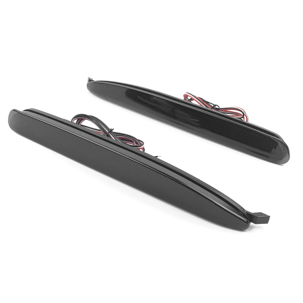 

1Pair Rear Bumper Light Smoked Lens LED Rear Bumper Reflector Tail Brake Stop Light for Mazda 6 2003-2008 jasmine