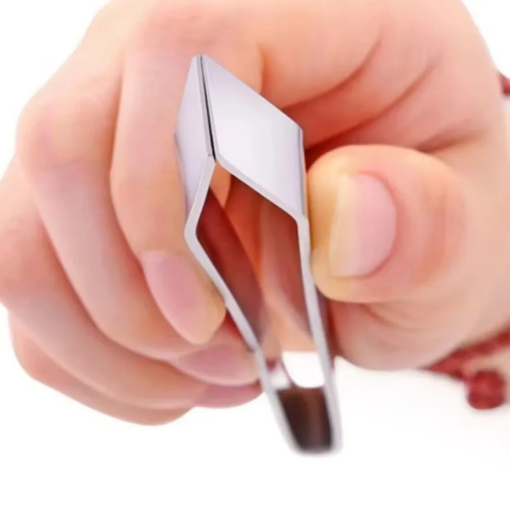 جديد شقة عظم السمك الملقط مائل الأسماك أدوات تنظيف خنزير كماشة الشعر الفولاذ المقاوم للصدأ مقاطع إزالة الشعر #4