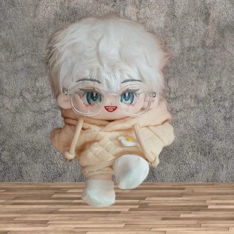 Gefüllte Anime Jujutsu Kaisen Satoru Gojo 20cm süße Baumwoll puppe Spielzeug für Kinder Erwachsene Plüsch puppe Sammler geschenk