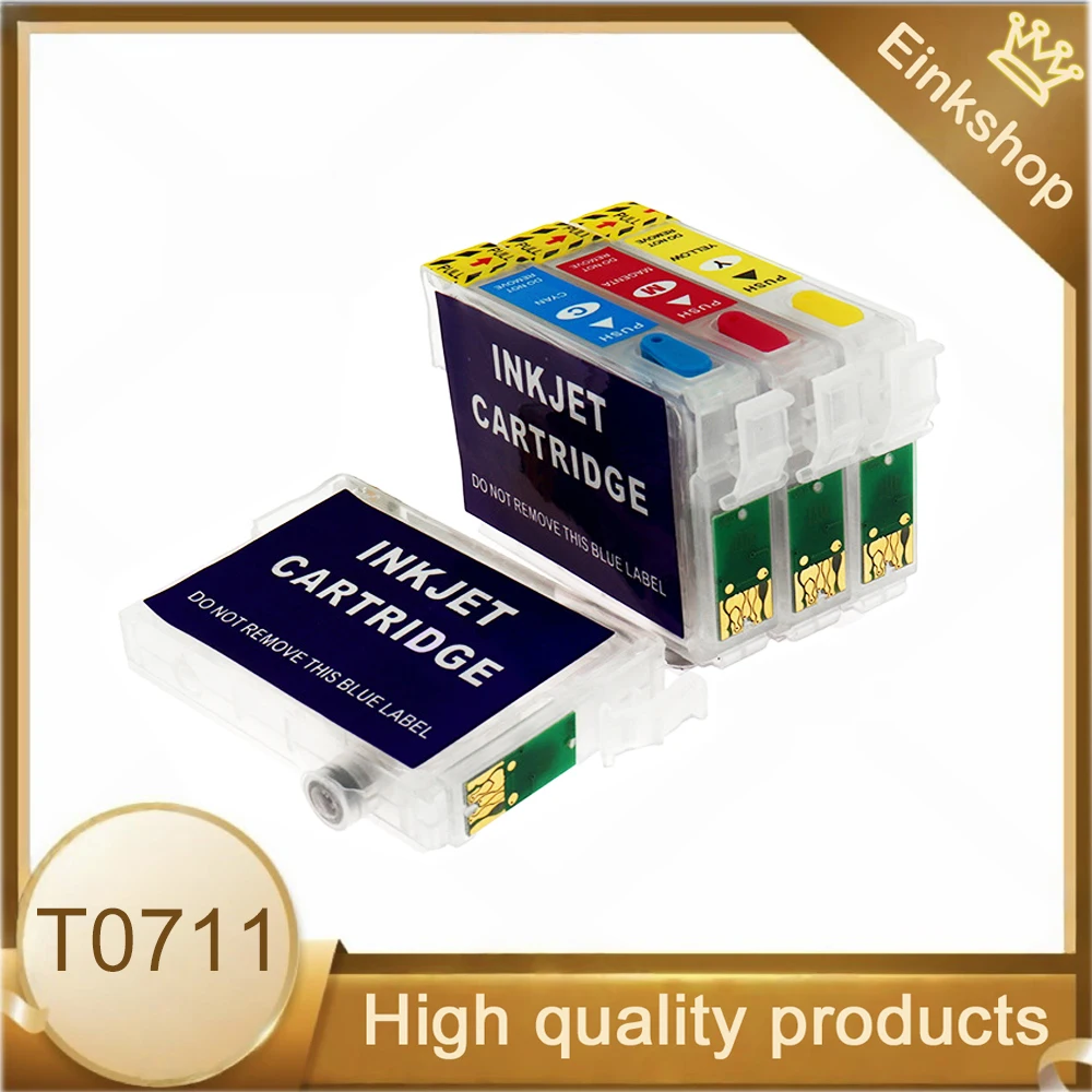 71 T0711-T0714 cartucho de tinta recarregável para epson stylus sx215 sx218 sx400 sx405 sx405wifi sx410 sx415 sx510w sx515w impressora