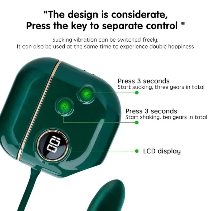 2 in 1 springei met 3 zuigen en 10 vibrerende kleine dozen Vrouwelijke masturbator Seksspeeltjes Seksspeeltjes voor volwassenen