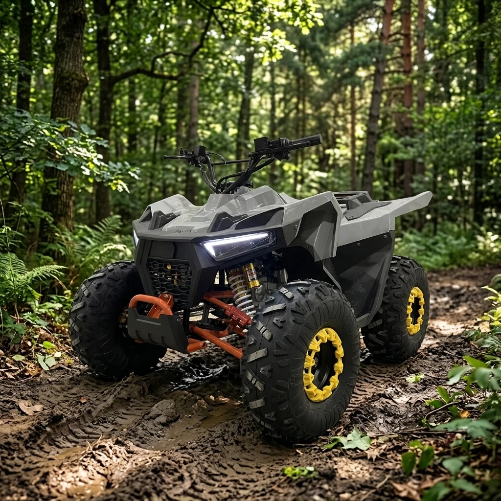 Factory Wholesale Hot Selling New 125cc 4 Wheeler ATV with Chain Drive 4 Stroke Engine 2WD CE Certified for Adults
