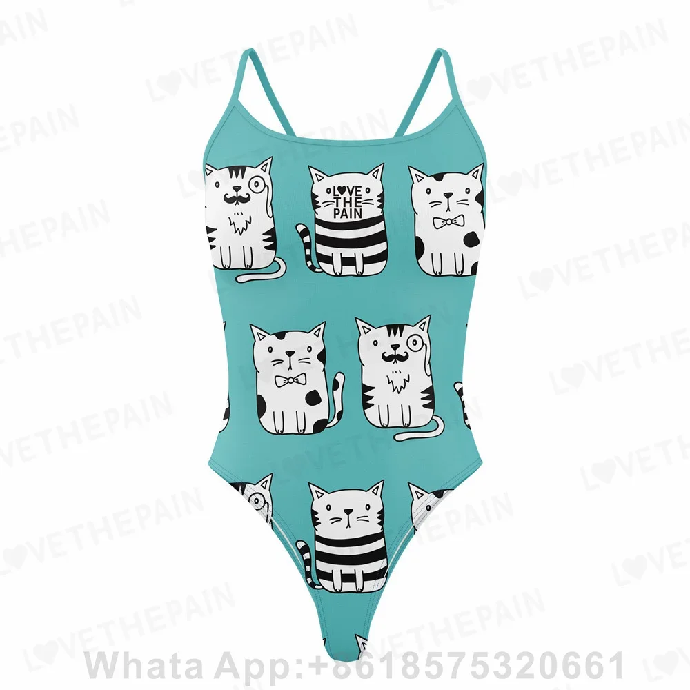 

Love The Pain Sexy Women's One Piece Swimsuit Sexy Bikini Swimsuit Sports Function Training Swimsuit Competition 2023