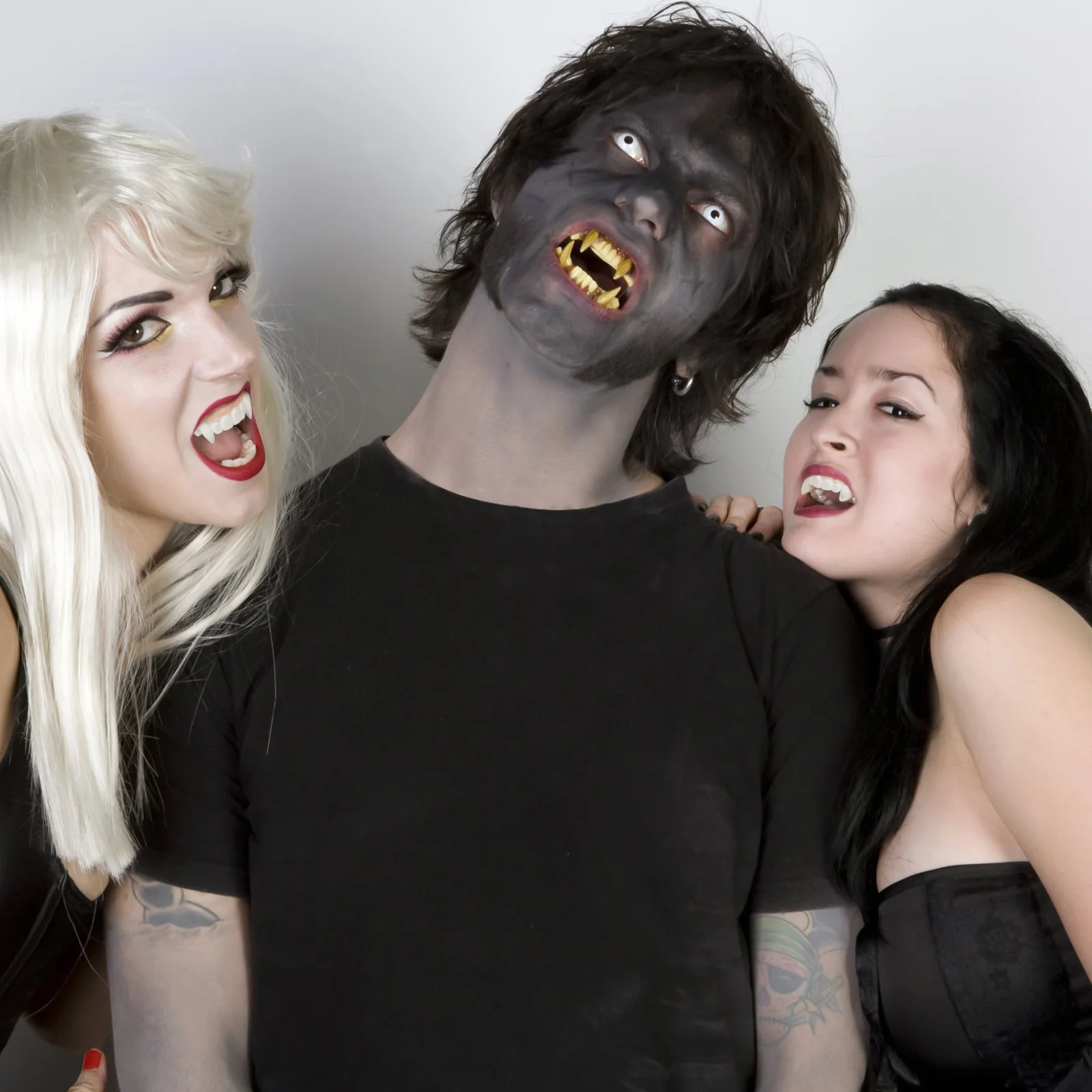 12 Uds. De dientes de vampiro falsos para Halloween, disfraz de dientes de broma, colmillos de Cosplay, accesorios decorativos para fiesta, colmillos de vampiro, accesorios para fiesta de Cosplay,