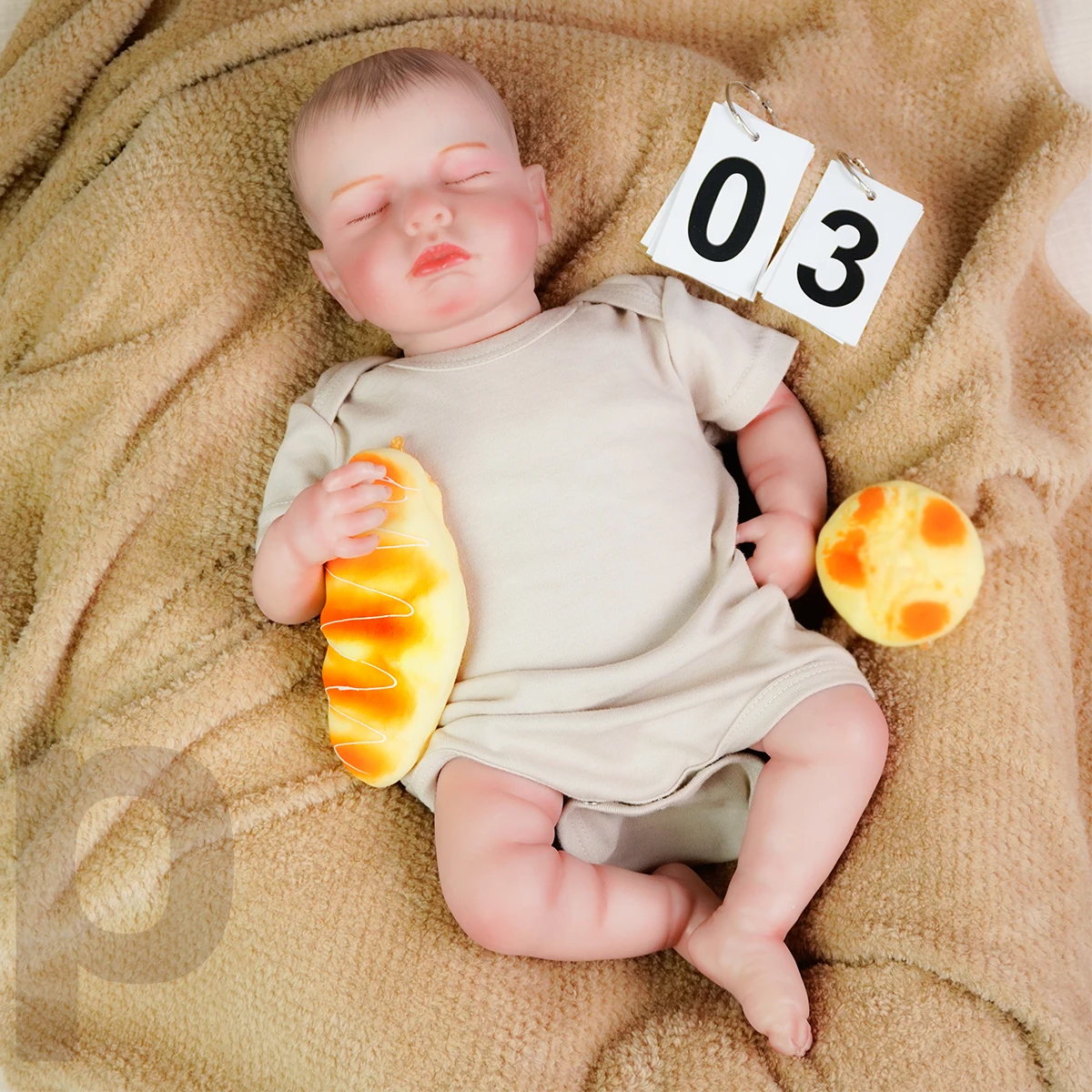 JOYORA 50CM Newborn Art Doll Fashionable And Cute Rebirth Doll Soft Cloth Body Realistic 3D Skin Completed Painting Birthday Gif