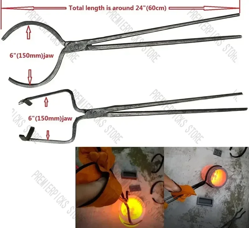 طقم فرن صهر المعادن بالغاز الكبير 16 كجم 2642 ° F/1450 ° C البروبان فورج المزدوج 2 بوتقة مسبك أدوات صب الفرن المنزلية