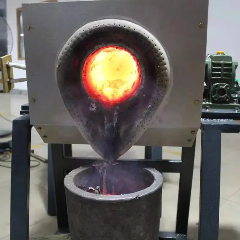 45Kw Induction Melting Furnace With 50Kg Capacity Accurate Temperature Control Energy Saving & Environmental Protection