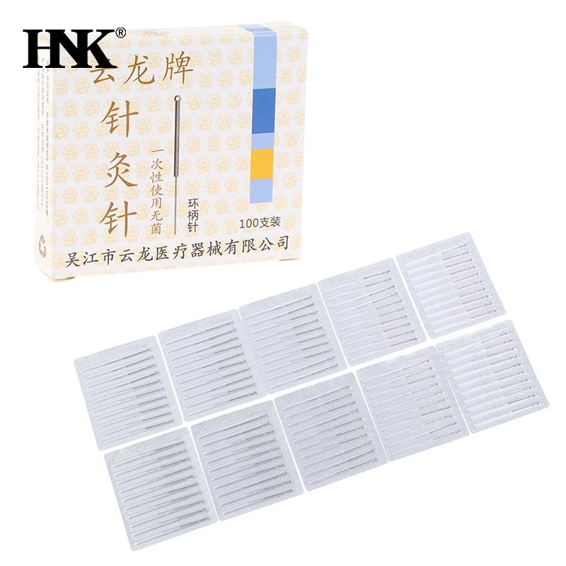 

100pcs Cloud Dragon Acupuncture Needles Non-Needle-Tubing sterilization Package Version