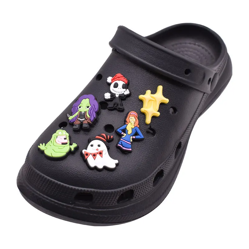 1pcs Halloween Fun Series Hole shoe buckle Shoe Accessories Decorations Fit Wristband  Charm Party Present