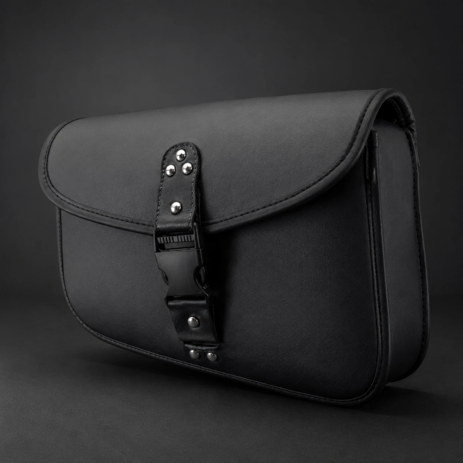 Storage Bag Compact Electric Motorcycle Side Pouch Saddlebag Black for Commuting, Weekend Rides
