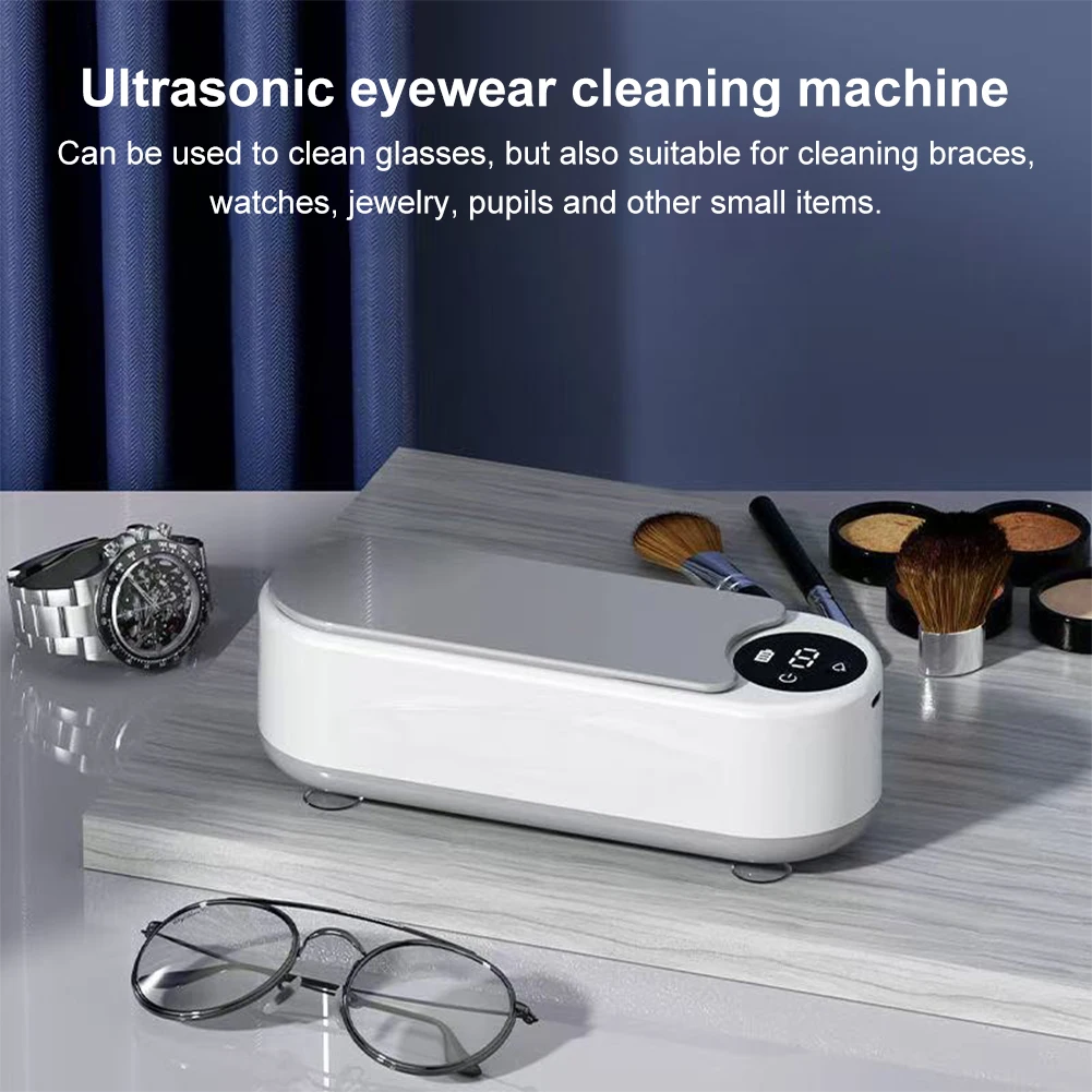 multifunctional Cleaner Machine Rechargeable Eyeglass Cleaner Glasses Cleaner for Eyeglasses Rings Necklaces Denture