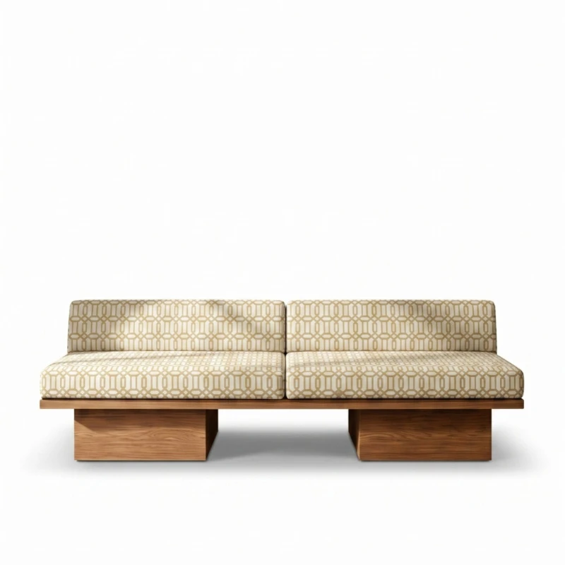 Nordic minimalism, exhibition hall reception booth, cafe club straight row sofa