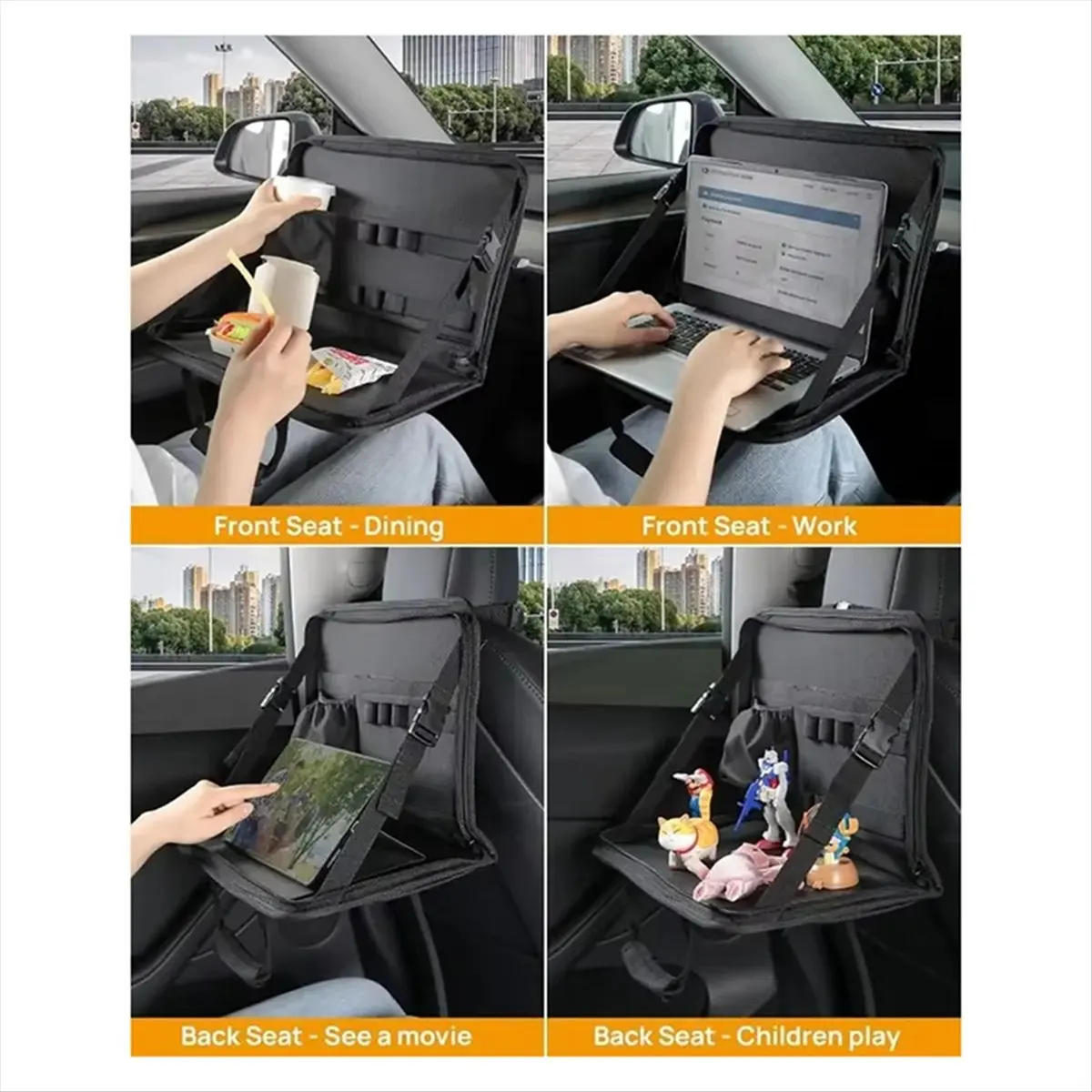 [VALUE PACK]Multifunctional Laptop Bag Car Steering Wheel Desk Eating Tray Work Table Waterproof Handbag for 7-15in Notebook