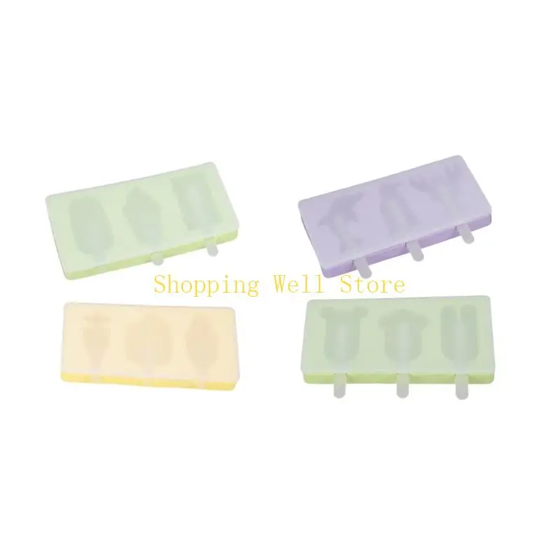 KX4B Silicone Cake Molds with 6Sticks Ice Lolly Molds Set of 2,Cakesicles Silicone Mould Ice Cream Mold for DIY Ice Lolly