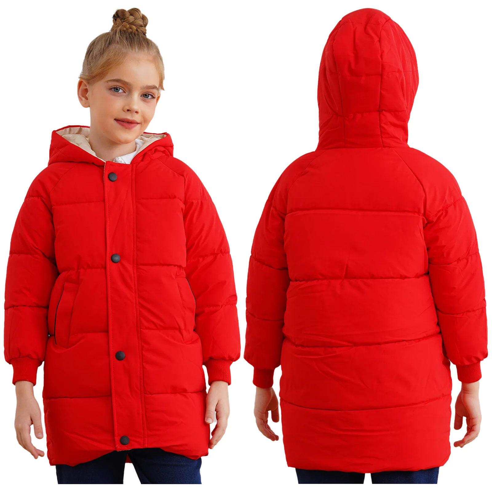 

Новый зимний пуховик для девочек и мальчиков, теплое верхнее пальто, детские утепленные длинные куртки, пальто, мягкие легкие повседневные шикарные верхняя одежда