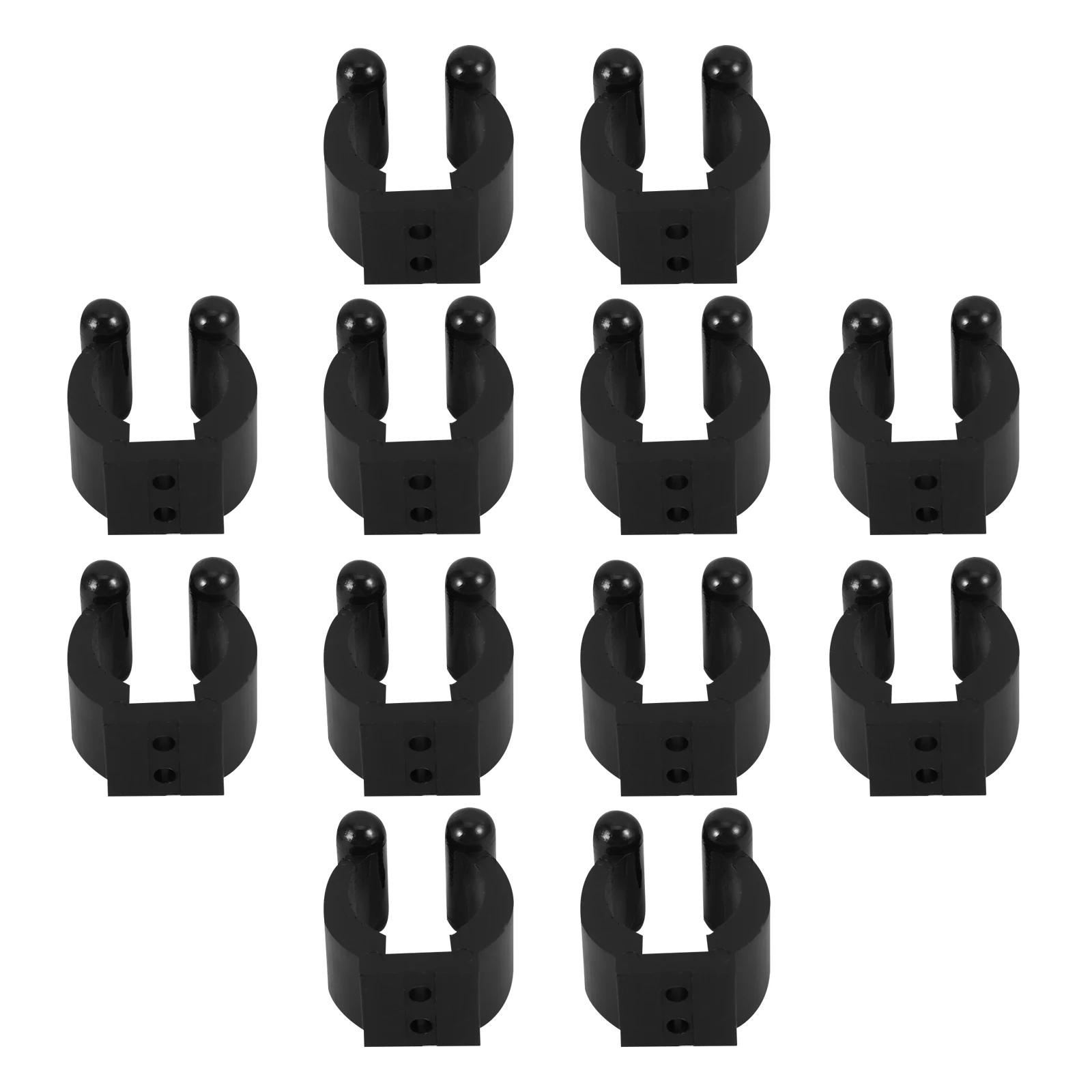 

20 Pcs Club Positioning Clip Fishing Rod Clamp Pool Holder Pole Clamps Stick Wall Mount Clips Storage Billiards Bracket Fixing