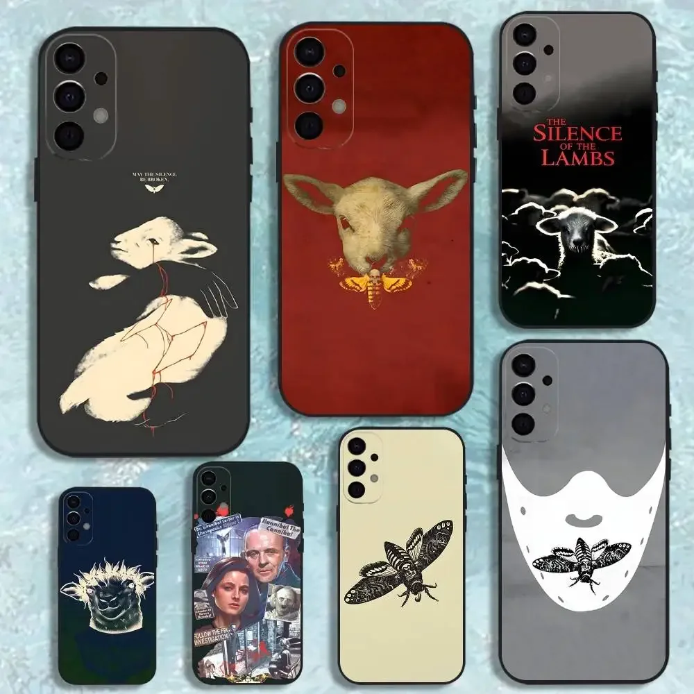 The S-Silence of the Lambs Phone Case For Samsung S25,S24,S21,S22,S23,S30,Ultra,S20,Plus,Fe,Lite,Note,10,9,5G Black Cover