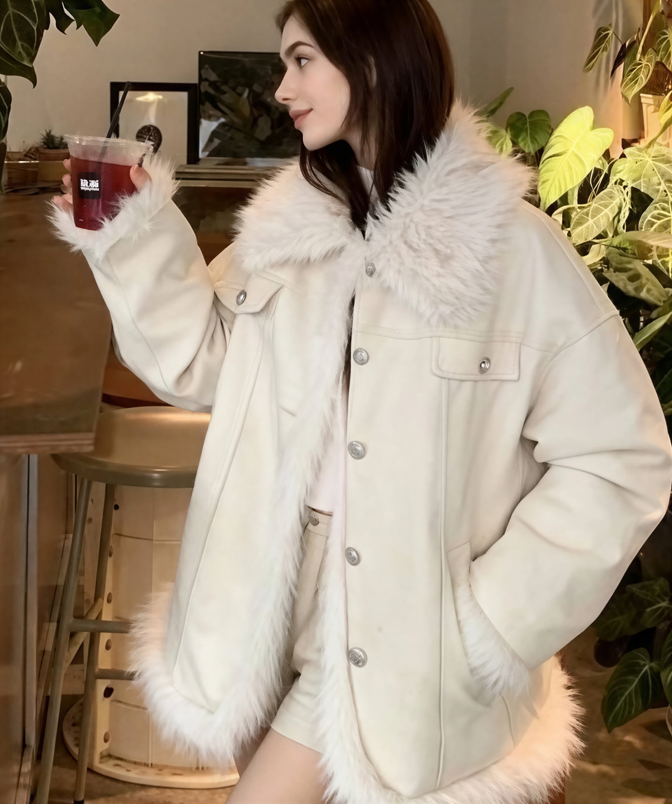 

Parkas Womens Hooded Winter Corduroy Panelled Stuffed Snap-Button Double-Layered Fitted Waistband Waist-Closed Buttoned Long Ins