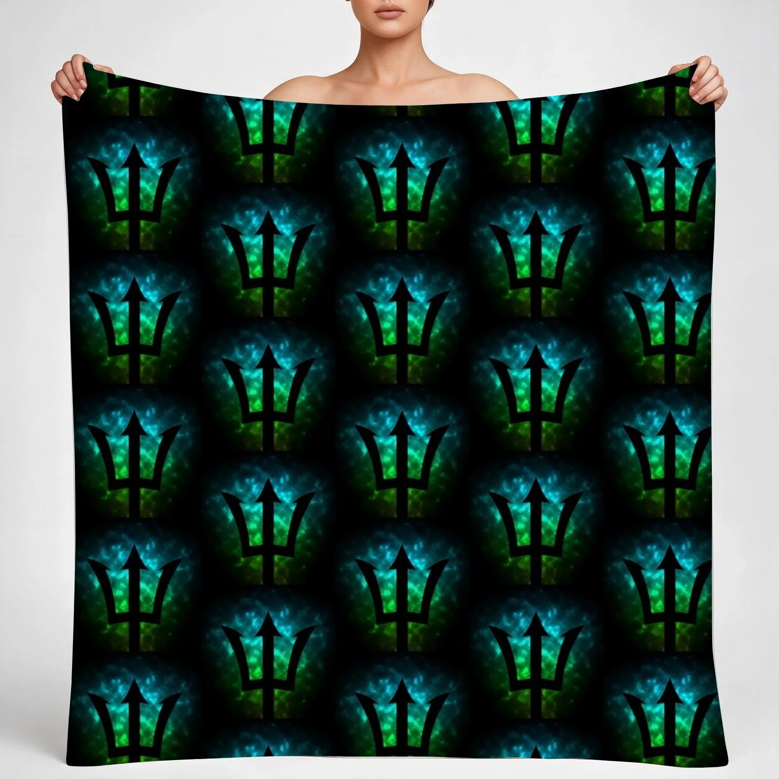Trident / Poseidon / Percy Jackson Throw Blanket couch cozy soft plush fuzzy picnic outdoor blanket