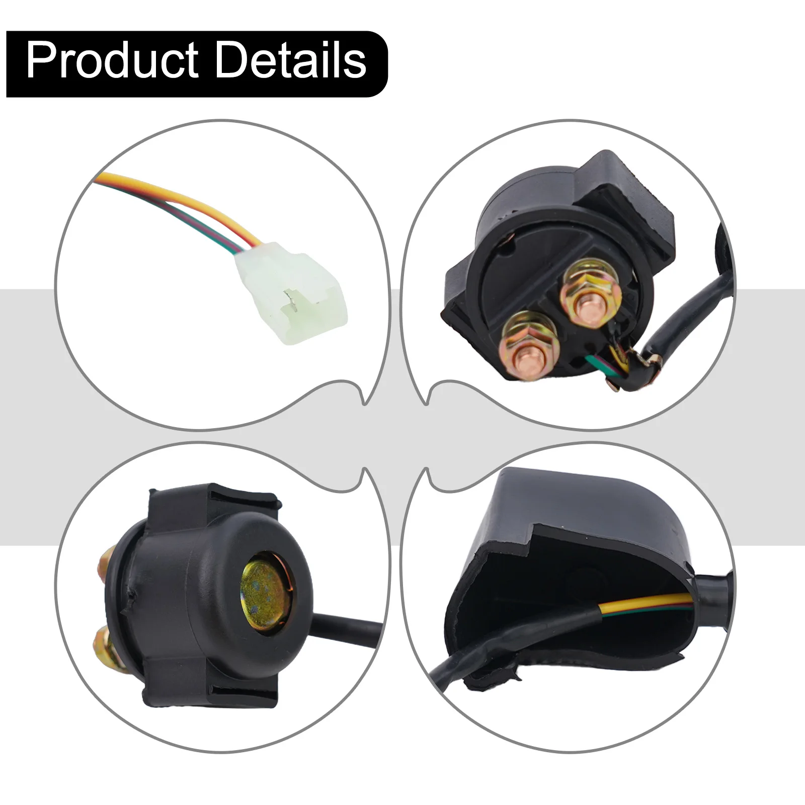 High Quality Starter Relay Starter Relay Solenoid For ATV Moped Go-Kart Starter Relay Solenoid With Ignition Coil