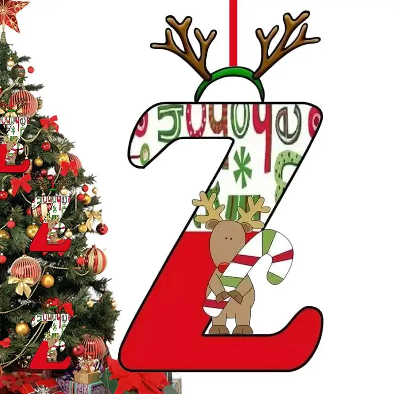 Christmas 26 Letter Ornaments Cartoon Initials Christmas Tree Ornaments Home Decor Products For Coffee Table Christmas Tree