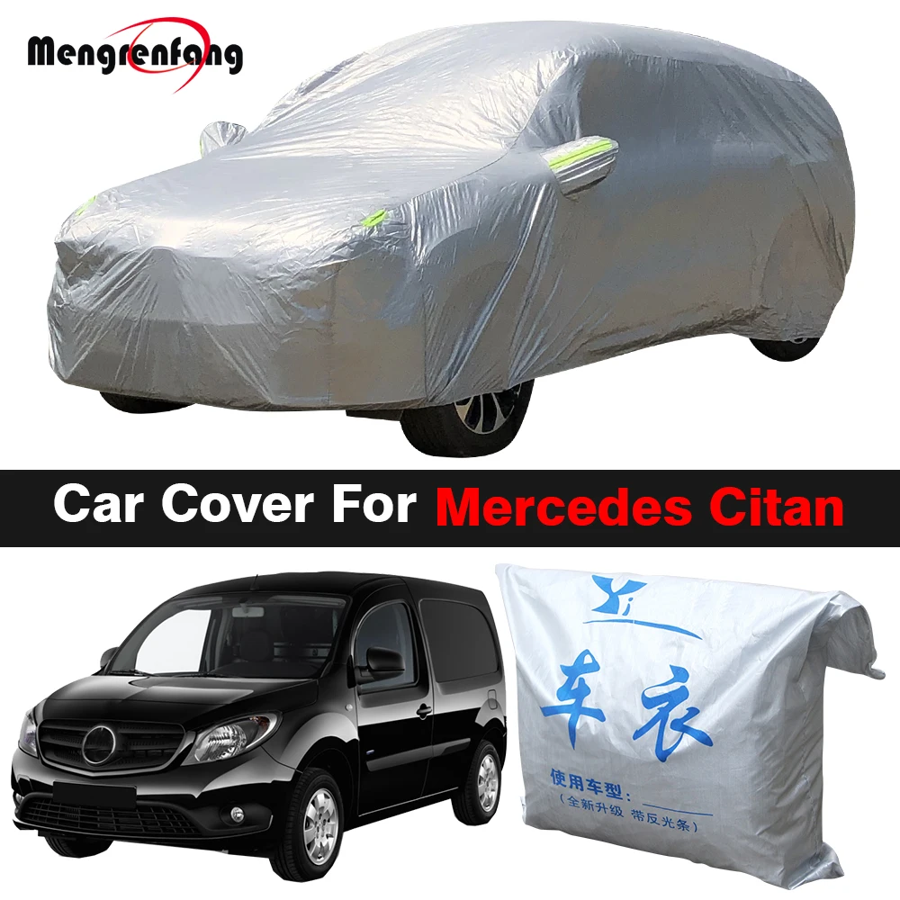 

Full Car Cover Outdoor Anti-UV Sun Shade Snow Rain Wind Protection MPV Cover For Mercedes Benz Citan Compact Long Extra Long