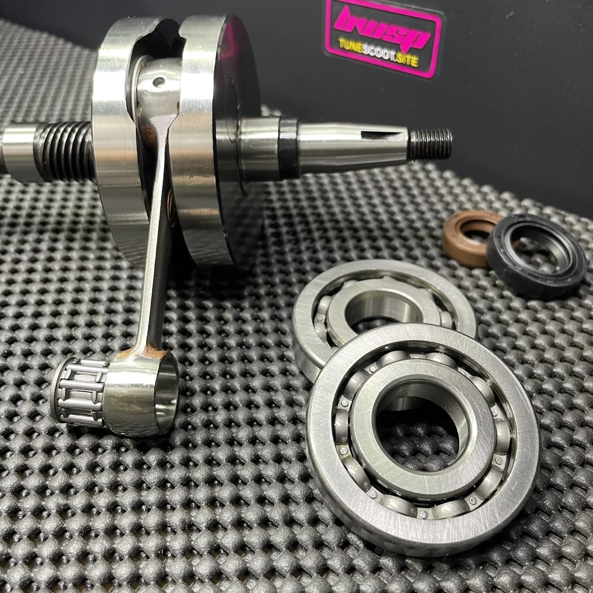 Crankshaft ZX50 AF34 AF35 41.4mm +2mm Long Stroke With Bearings And Oil Seals Racing Connecting Rod Tuning Engine Parts