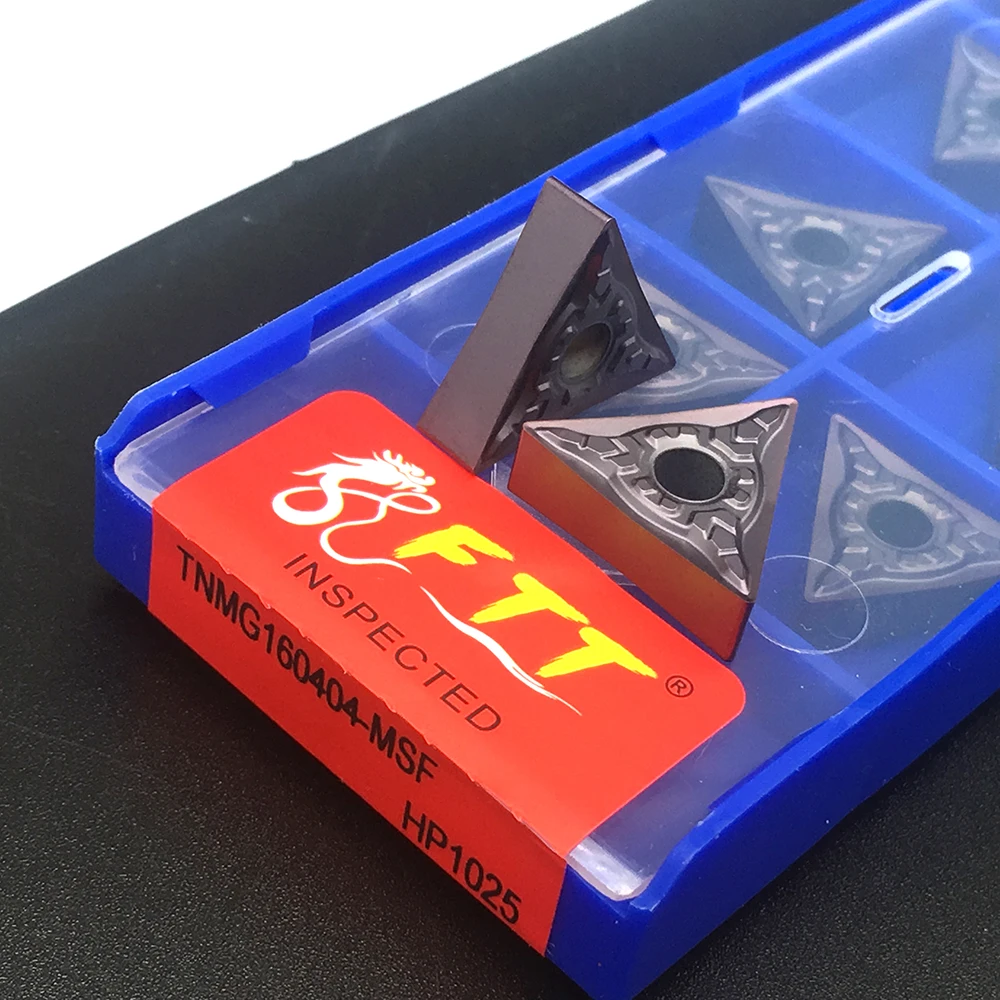 Herramienta De torneado De Metal duro CNC, 10 piezas, MSF HP1025 TNMG160404, insertos De carburo, Accesorios De torno