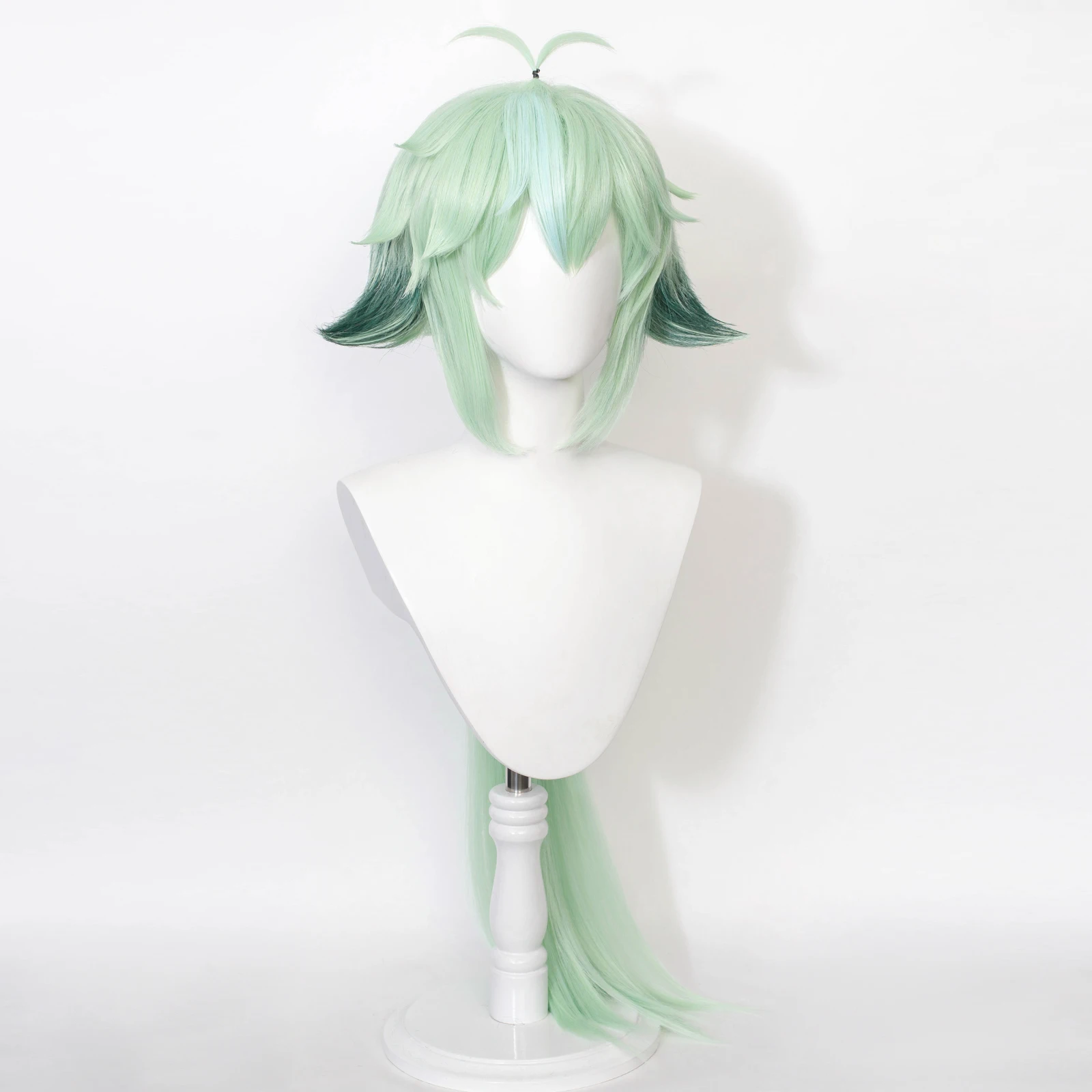 RANYU Genshin Impact Sucrose Cosplay Wig Long Green Synthetic Game Anime Heat Resistant wig for Party